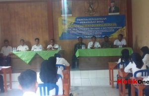 Kekosongan Jabatan,18 Peserta Calon Perangkat Desa Sukasetia Ikuti Tes
