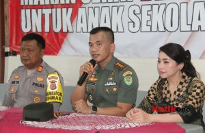 Dandim 0612/Tasikmalaya Gelar Program Makan Sehat Gratis Di SLB Yayasan Bahagia