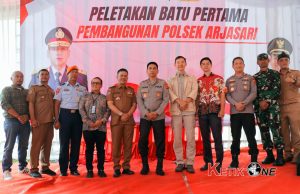 Tingkatkan Pelayanan Polri Kepada Masyarakat, Mako Polsek Arjasari Mulai Dibangun