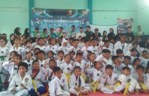 Pemdes Sayati Bersama Unit Taekwodo Desa Sayati Gelar Uji Tanding Marka Taekwondo 2025
