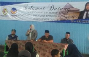Reses Kedua Legislator Hj. Aas Aisyah dihadiri oleh Kepala Desa, BPD Dan Tokoh Masyarakat