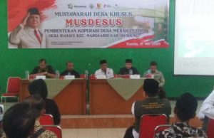 Desa Rahayu Gelar Musyawarah Desa Khusus (Musdesus) Pembentukan Koperasi Desa Merah Putih