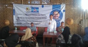Wakil Ketua III Anggota Dewan Dr.M. Akhiri Hailuki, S. Ip., M. Si, Laksanakan Reses Diwilayah Kutawaringin