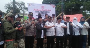 Kades Rahayu, Bersama Forkopincam Letakan Batu Pertama Pembangunan Gerai KDMP
