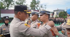 Amanat Kapolres Tasikmalaya Dalam Upacara Kenaikan Pangkat Personel