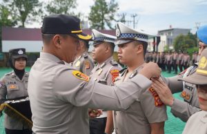 Amanat Kapolres Tasikmalaya Dalam Upacara Kenaikan Pangkat Personel