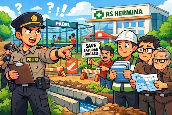 Lapang Padel Depan RS Hermina Disorot, Polisi Siap Periksa Dinas Penerbit PBG