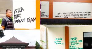 Miris,!!! Coretan Dinding Terpangpang Di Gedung DPRD, Ada apakah,,??