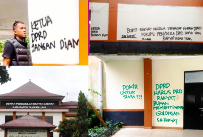 Miris,!!! Coretan Dinding Terpangpang Di Gedung DPRD, Ada apakah,,??