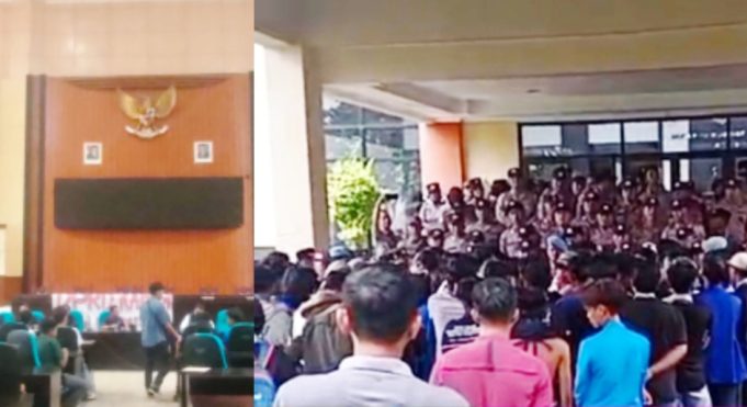 Mahasiswa Geruduk Gedung DPRD, Ada Apa,,???