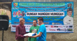 Peringati Hari Pers Nasional,Insan Pers Kabupaten Bandung Gelar Aksi Sosial Di Dua Kecamatan