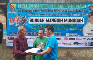 Peringati Hari Pers Nasional,Insan Pers Kabupaten Bandung Gelar Aksi Sosial Di Dua Kecamatan