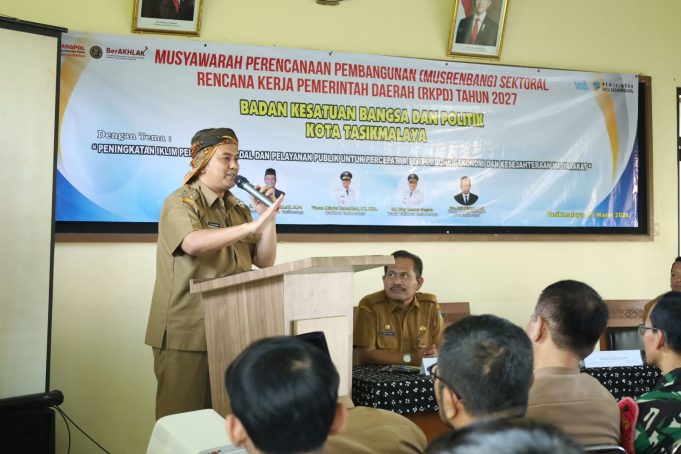Musrenbang Kesbangpol Kota Tasikmalaya, Diky Chandra Tekankan Pentingnya Toleransi