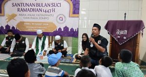 Tebar Kebaikan Tanpa Henti, Yayasan Mutiara Ilahi Gelar Santunan Rutin