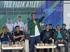 KONI Kab.Bandung Gelar Tes Fisik, Diikuti 400 Atlet Porprov XV 2026
