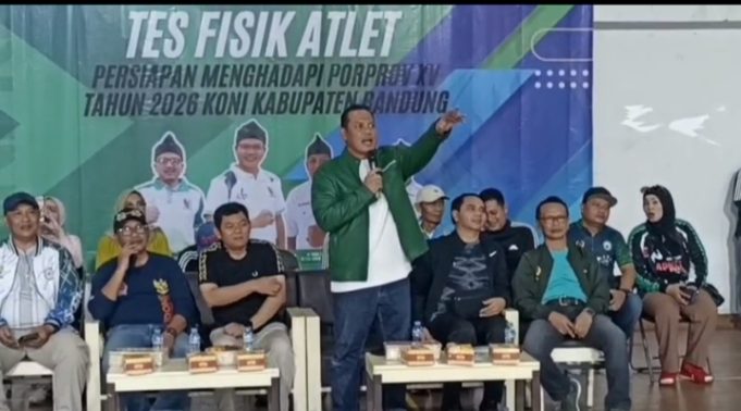 KONI Kab.Bandung Gelar Tes Fisik, Diikuti 400 Atlet Porprov XV 2026