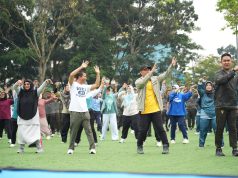 Olahraga Bersama FORKOPIMDA dan Pemkab Bandung Semarakkan Hari K3 Sedunia 2026