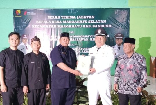 Farhan Taufik Akbar Resmi Pimpin Desa Margahayu Selatan, Sertijab Berlangsung Khidmat