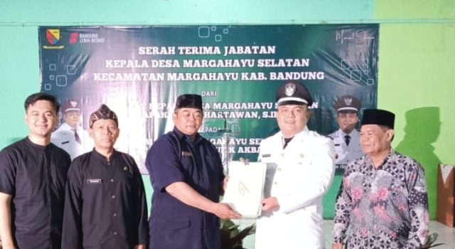 Farhan Taufik Akbar Resmi Pimpin Desa Margahayu Selatan, Sertijab Berlangsung Khidmat