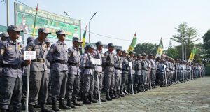 Linmas Didorong Semakin Sigap dan Solid, KDS Buka LKBB Piala Dandim 0624