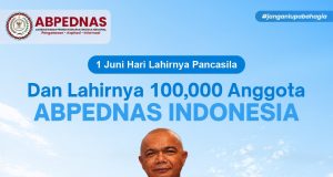ABPEDNAS Cetak Sejarah, Raih 100 Ribu Anggota Bertepatan Hari Lahir Pancasila 2026