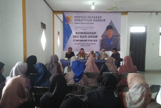 Legislator H. Tedi Supriadi Penyebarluasan Perda Nomor 11 Dimana Pentingnya Menjaga Kesehatan