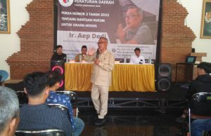 Legislator Ir. Aep Dedi Penyebarluasan Perda Nomor 2 Untuk Meningkatkan Hak – Hak Hukum Yang Dimiliki