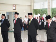 KDS Melantik 4 Pejabat Pimpinan Tinggi Pratama Salahsatunya Enjang Wahyudin Menjadi Kadisperkimtan