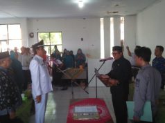 Camat Kutawaringin Melantik Dan Mengambil Sumpah Janji PJ. Desa Jelegong