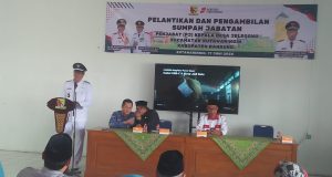 PJ. Kepala Desa Jelegong Yang Baru Dilantik Berharap Semua Unsur Untuk Selalu Mendukung Dan Berkolaborasi