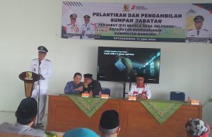 PJ. Kepala Desa Jelegong Yang Baru Dilantik Berharap Semua Unsur Untuk Selalu Mendukung Dan Berkolaborasi