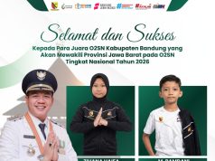 Harumkan Nama Kabupaten Bandung, Empat Siswa Lolos ke O2SN Nasional 2026