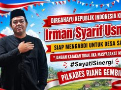 Didukung Oleh Pendidikan Dan Berbagai Pengalaman, Irman Syarip Usman Siap Mencalonkan Diri Menjadi Kepala Desa Sayati