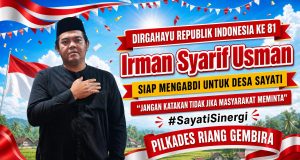 Didukung Oleh Pendidikan Dan Berbagai Pengalaman, Irman Syarip Usman Siap Mencalonkan Diri Menjadi Kepala Desa Sayati