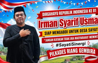 Didukung Oleh Pendidikan Dan Berbagai Pengalaman, Irman Syarip Usman Siap Mencalonkan Diri Menjadi Kepala Desa Sayati