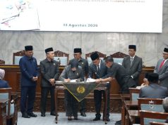 Rapat Paripurna DPRD Menyepakati Nota Kesepakatan (KUA-PPAS) APBD Serta Perubahan KUA-PPAS