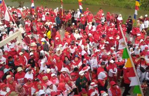 1500 Peserta Meriahkan Gerak Jalan Desa Bojongkunci Barokah, Door prize Umroh