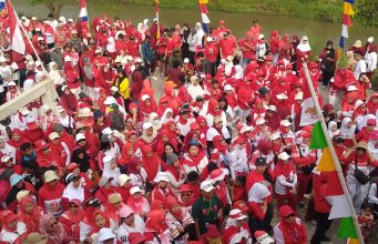 1500 Peserta Meriahkan Gerak Jalan Desa Bojongkunci Barokah, Door prize Umroh