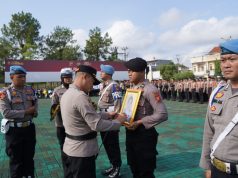 Polres Tasikmalaya Gelar Upacara PTDH Anggota yang Lakukan Pelanggaran