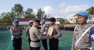 Polres Tasikmalaya Gelar Upacara PTDH Anggota yang Lakukan Pelanggaran