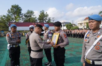 Polres Tasikmalaya Gelar Upacara PTDH Anggota yang Lakukan Pelanggaran