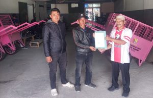 Ucapkan Terima Kasih atas Realisasi Roda Pengangkut Sampah dari Anggota DPRD Ir. Aep Dedi
