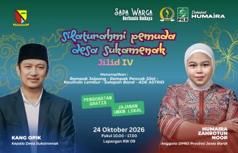 Pemdes Sukamenak Bersama Teh Humaira Gelar Pengobatan Gratis, Bazar UMKM, dan Hiburan Rakyat