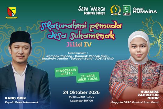 Pemdes Sukamenak Bersama Teh Humaira Gelar Pengobatan Gratis, Bazar UMKM, dan Hiburan Rakyat
