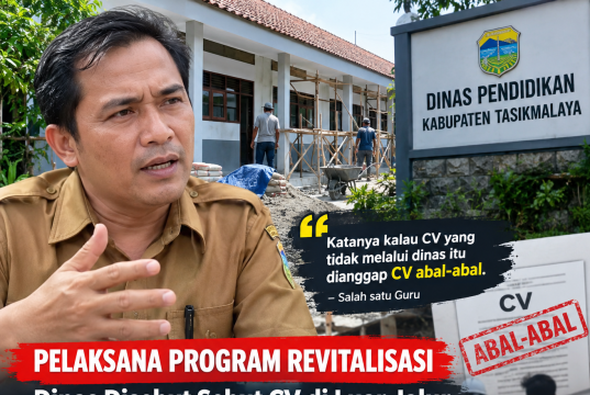 Pelaksana Revitalisasi Dipersoalkan, Guru Sebut Dinas Klaim CV di Luar Jalur sebagai “Abal-abal”