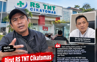 Keluhan Pelayanan RS TNT Cikatomas Mengemuka, Holis Soroti Respons Dirut dan Kualitas Pelayanan Pasien